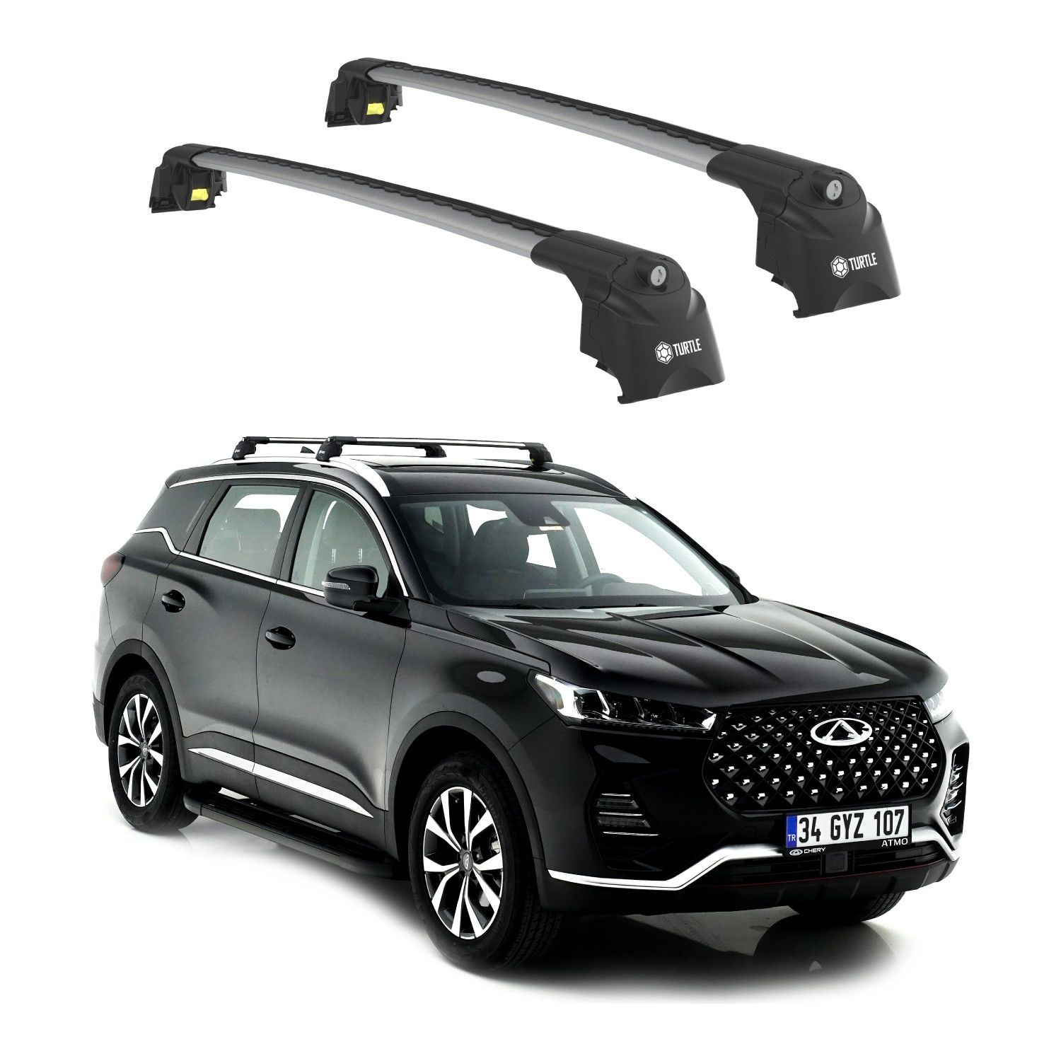 Turtle Chery Uyumlu Tiggo 7 Pro Suv -20 Turtle Air2 Ara Atkı Gri