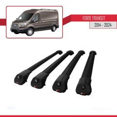 Ford Transit 2014 ve Sonrası ile uyumlu ACE-1 Ara Atkı Tavan Barı SİYAH 4 ADET BAR