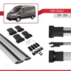 Ford Transit 2014 ve Sonrası ile Uyumlu FLY Model Ara Atkı Tavan Barı GRİ