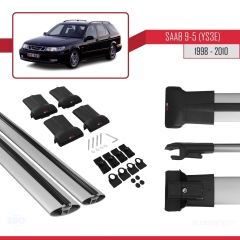 Saab 9-5 (YS3E) 1998-2010 Arası ile Uyumlu FLY Model Ara Atkı Tavan Barı GRİ