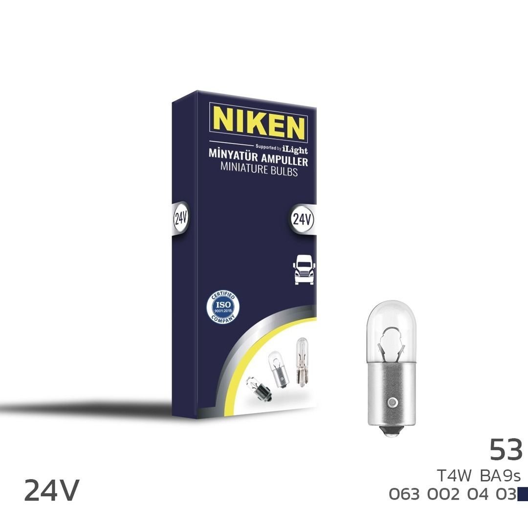 Niken 24V 53 Ampul (T4W) BA9S 10 LU