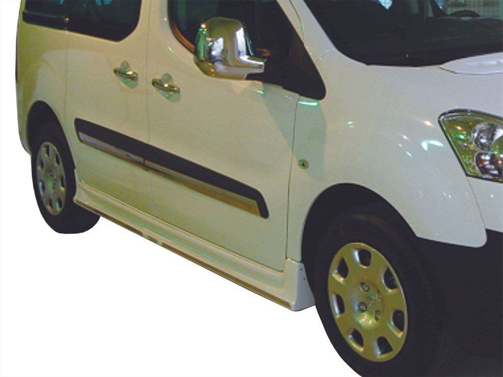 Citroen Berlingo Uyumlu 2 Marşpiyel Kromlu 2 Parça Fiber 2008 Ve Sonrası