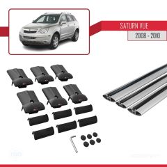 Saturn Vue Opel Antara 2008-2010 Arası ile Uyumlu FLY Model Ara Atkı Tavan Barı GRİ 3 ADET BAR