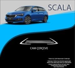 Skoda Scala Uyumlu Krom Cam Alt Çıtası 2019-2023 Parça