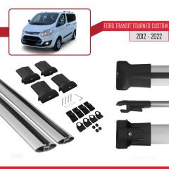 Ford Transit Tourneo - Custom 2012-2023 Arası ile uyumlu FLY Model Ara Atkı Tavan Barı GRİ