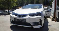 Toyota Corolla Uyumlu 2013-2016 Ön Sis Çıta Kaplama Nikelaj 8 Parça