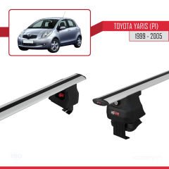 Toyota Yaris / Vitz (P1) 1999-2005 Arası ile uyumlu ACE-4 Ara Atkı Tavan Barı GRİ