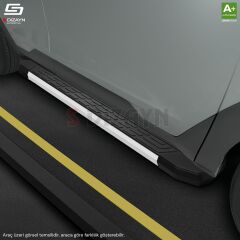 S-Dizayn Ford Tourneo Custom Kısa Şase NewLine Aluminyum Yan Basamak 203 Cm 2012-2023 A+ Kalite