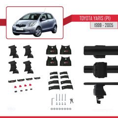 Toyota Yaris / Vitz (P1) 1999-2005 Arası ile uyumlu ACE-4 Ara Atkı Tavan Barı SİYAH