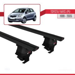 Toyota Yaris / Vitz (P1) 1999-2005 Arası ile uyumlu ACE-4 Ara Atkı Tavan Barı SİYAH