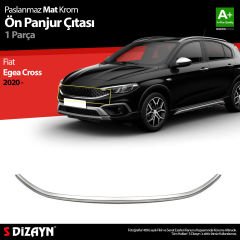 S-Dizayn Fiat Egea Cross Krom Ön Panjur Çıtası 2020 Üzeri Mat Krom