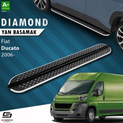 S-Dizayn Fiat Ducato 3 Kısa Şase Diamond Krom Yan Basamak 203 Cm 2006 Üzeri