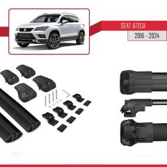 Seat Ateca 2016 ve Sonrası ile uyumlu ACE-1 Ara Atkı Tavan Barı SİYAH