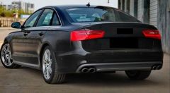 Audi A6 Uyumlu 2012-2015 S6 Difüzör - (Standart Tampon İçin)