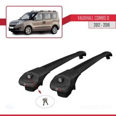 Vauxhall Combo D 2012-2018 Arası ile uyumlu ACE-1 Ara Atkı Tavan Barı SİYAH