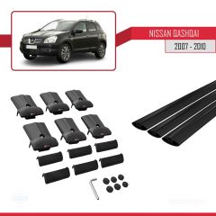 Nissan Qashqai 2007-2010 Arası ile Uyumlu FLY Model Ara Atkı Tavan Barı SİYAH 3 ADET BAR