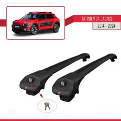 Citroen C4 Cactus 2014 ve Sonrası ile uyumlu ACE-1 Ara Atkı Tavan Barı SİYAH