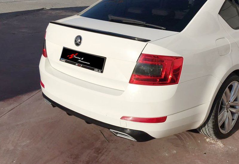 Skoda Octavia Uyumlu 2013 - Anatomik Spoiler - Fiber