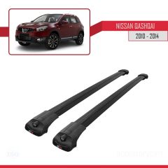 Nissan Qashqai 2010-2014 Arası ile uyumlu ACE-1 Ara Atkı Tavan Barı SİYAH