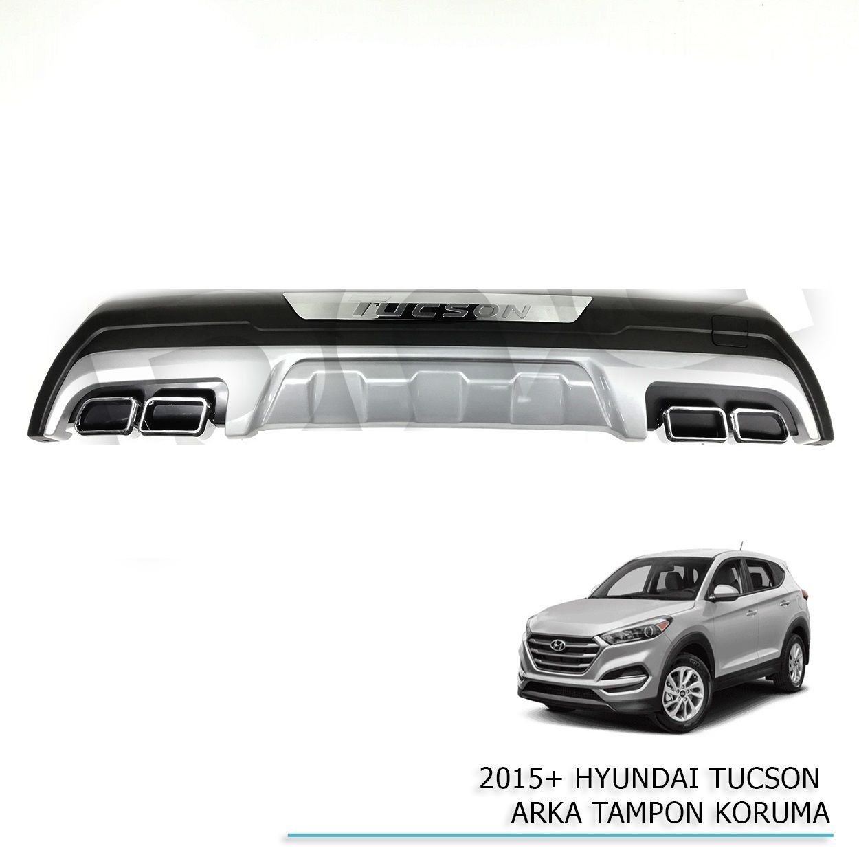 Hyundai Tucson Uyumlu Arka Koruma 2015-2018 Parça