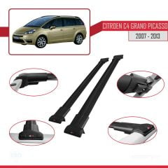 Citroen C4 Grand Picasso 2007-2013 Arası ile uyumlu FLY Model Ara Atkı Tavan Barı SİYAH