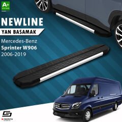 S-Dizayn Mercedes Sprinter W906 Kısa Şase NewLine Krom Yan Basamak 263 Cm 2006-2019 A+ Kalite