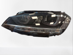 Volkswagen Golf Uyumlu 7Mk7 2012 - 2018 U LED Far Silver Hareketsiz