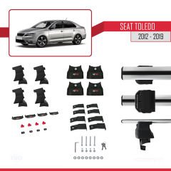 Seat Toledo 2012-2019 Arası ile uyumlu ACE-4 Ara Atkı Tavan Barı GRİ