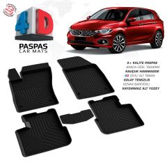 Fiat Egea HB 4D Araca Özel Havuzlu Kauçuk Paspas 2015 Üzeri