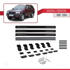 Vauxhall Frontera 1999-2004 Arası ile uyumlu Basic Model Ara Atkı Tavan Barı SİYAH 3 ADET