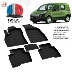 Fiat Fiorino 4D Araca Özel Havuzlu Kauçuk Paspas Siyah 2008-2017