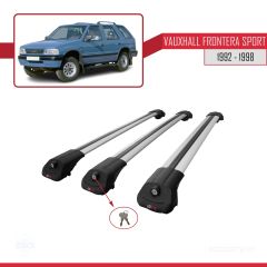 Vauxhall Frontera Sport 1992-1998 Arası ile uyumlu ACE-1 Ara Atkı Tavan Barı GRİ 3 ADET BAR