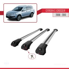 Citroen C-Crosser 2006-2013 Arası ile uyumlu ACE-1 Ara Atkı Tavan Barı GRİ 3 ADET BAR