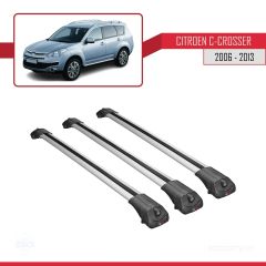 Citroen C-Crosser 2006-2013 Arası ile uyumlu ACE-1 Ara Atkı Tavan Barı GRİ 3 ADET BAR