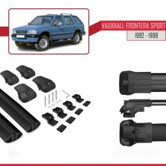 Vauxhall Frontera Sport 1992-1998 Arası ile uyumlu ACE-1 Ara Atkı Tavan Barı SİYAH