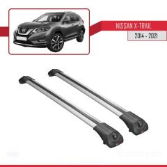 Nissan X-Trail 2014-2021 Arası ile uyumlu ACE-1 Ara Atkı Tavan Barı GRİ