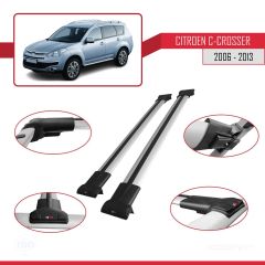 Citroen C-Crosser 2006-2013 Arası ile uyumlu FLY Model Ara Atkı Tavan Barı GRİ