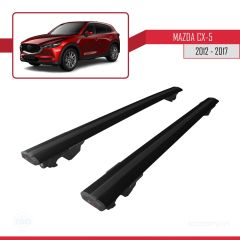 Mazda CX-5 2012-2017 Arası ile uyumlu HOOK Model Anahtar Kilitli Ara Atkı Tavan Barı SİYAH