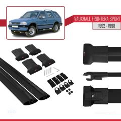 Vauxhall Frontera Sport 1992-1998 Arası ile Uyumlu FLY Model Ara Atkı Tavan Barı SİYAH