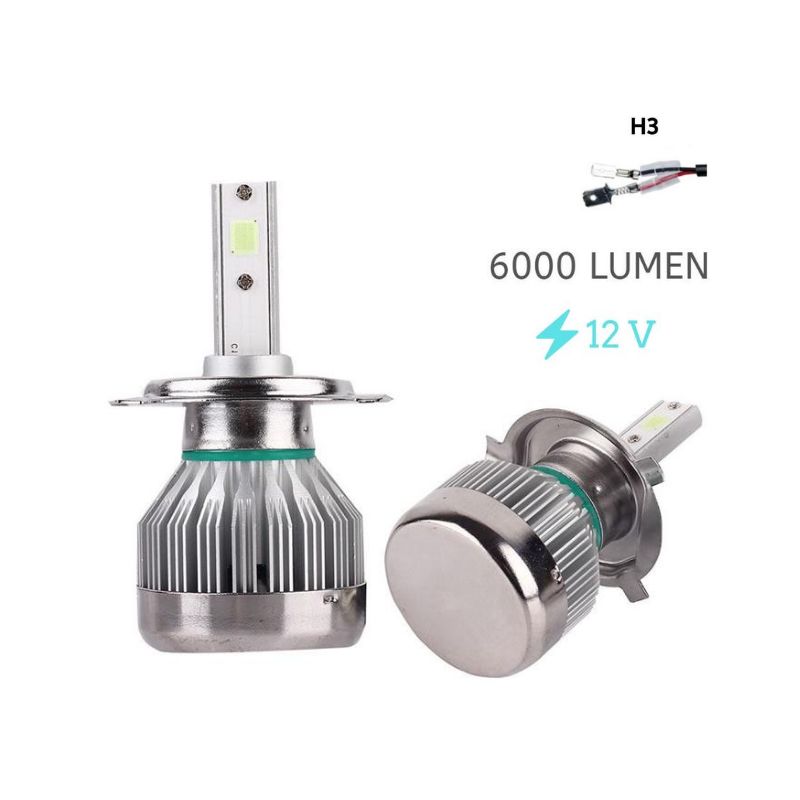 Led Far Ampulü H3-3500Lmx2-30W-12V Buz Mavisi / Laam701