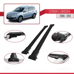 Citroen C-Crosser 2006-2013 Arası ile uyumlu FLY Model Ara Atkı Tavan Barı SİYAH