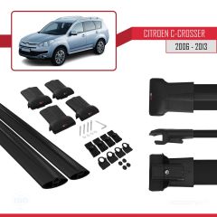 Citroen C-Crosser 2006-2013 Arası ile uyumlu FLY Model Ara Atkı Tavan Barı SİYAH