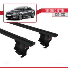 Citroen C-Elysee 2012-2023 Arası ile uyumlu ACE-4 Ara Atkı Tavan Barı SİYAH