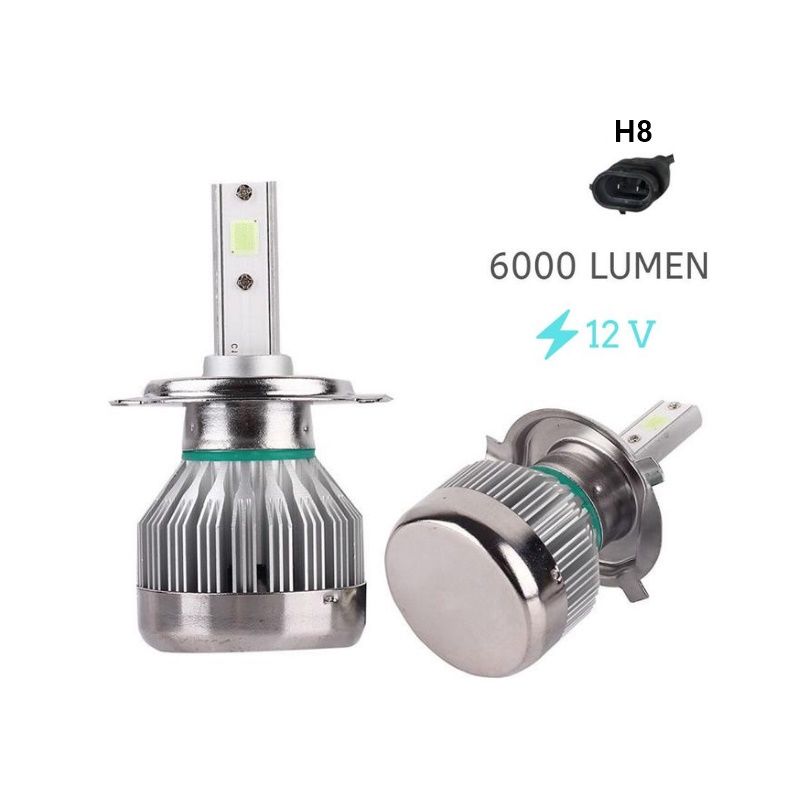 Led Far Ampulü H8-3500Lmx2-30W-12V Buz Mavisi / Laam706