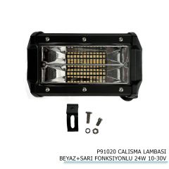 Çalışma Lambası Uyumlu Beyaz Sarı Fonksiyonlu 24W 10-30V Parça