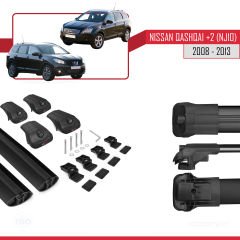 Nisssan Qashqai +2 (NJ10) 2008-2013 Arası ile uyumlu ACE-1 Ara Atkı Tavan Barı SİYAH