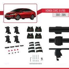 Honda Civic IX (FB) Sedan 2012-2015 Arası ile uyumlu ACE-4 Ara Atkı Tavan Barı SİYAH