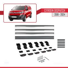 Citroen Dispatch 2019 ve Sonrası ile uyumlu Basic Model Ara Atkı Tavan Barı GRİ 3 ADET