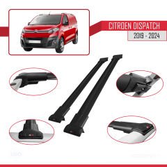 Citroen Dispatch 2019 ve Sonrası ile uyumlu FLY Model Ara Atkı Tavan Barı SİYAH