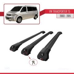 Volkswagen (T5) 2003-2015 Arası ile uyumlu ACE-1 Ara Atkı Tavan Barı SİYAH 3 ADET BAR